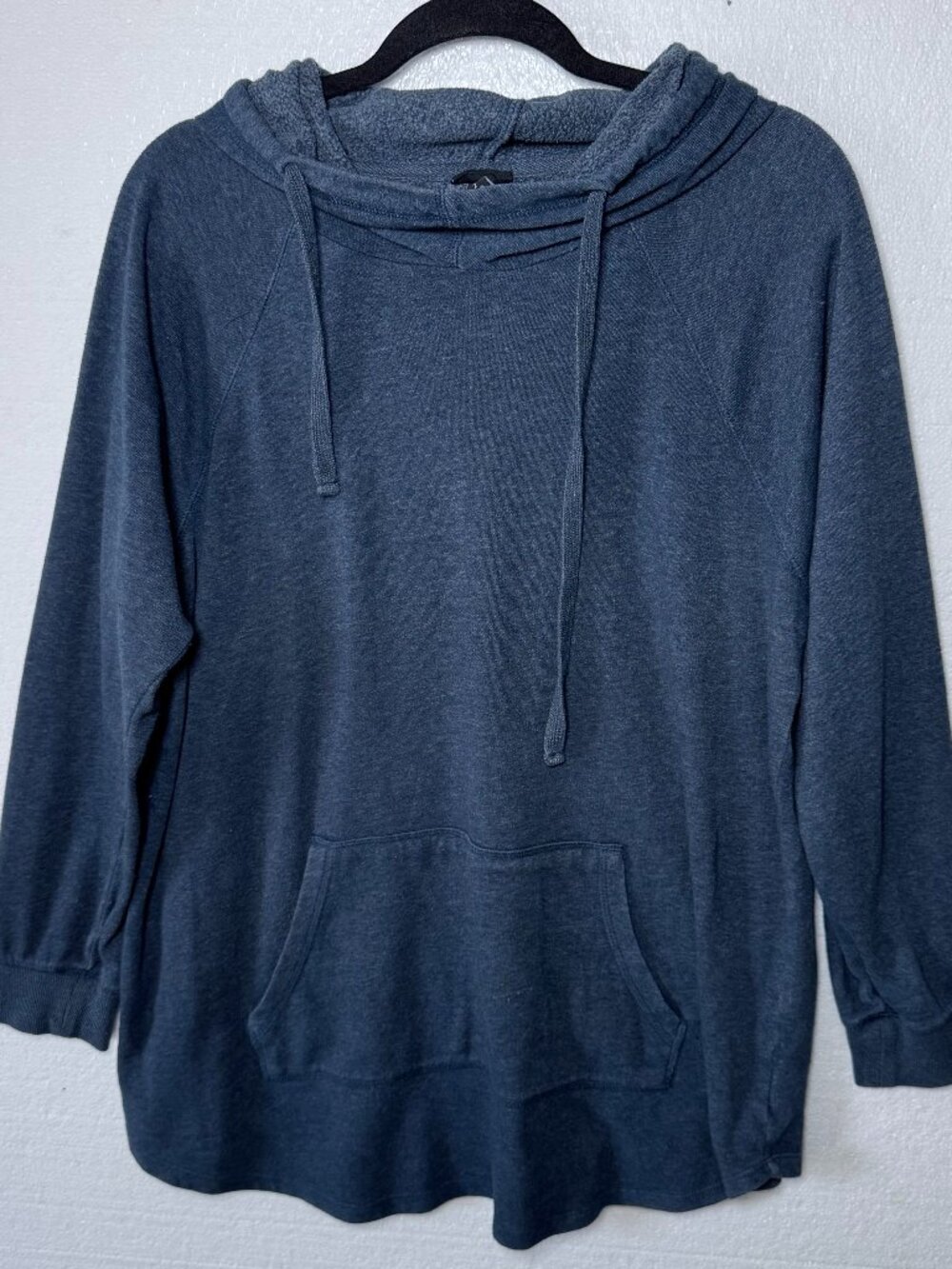 Torrid Womens Plus Size 2X Blue Cowl Neck Hoodie Fleece Cozy Pullover Pocket